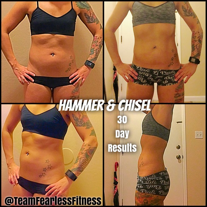 Hammer and Chisel 30 day results